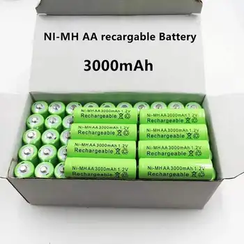 4 ~ 20 DB 1,2 V 3000 MAh NI-MH AA Előre cargado Bateras Recargables NI-MH Recargable AA Batera Para Park Micrfono De La Cmara