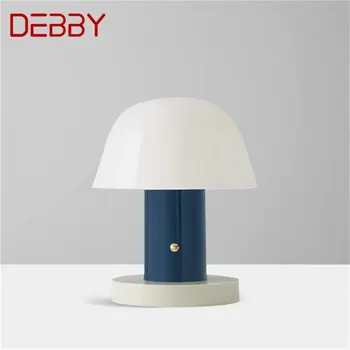 DEBBY Északi Egyszerű asztali Lámpa Kortárs Márvány asztali Lámpa LED Haza Éjjeli Dekoráció
