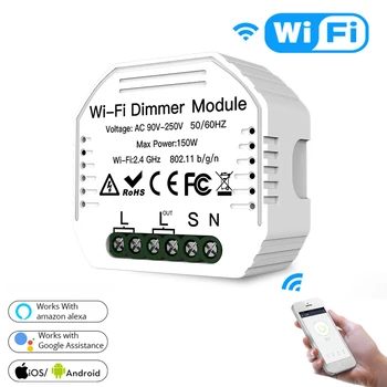 DIY Okos WiFi LED Dimmer Kapcsoló Intelligens Élet Tuya APP Távirányító 1/2 Mód Kapcsoló Működik, Alexa Echo Google Haza
