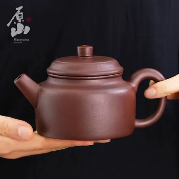 Yuanshan Yixing Lila Agyag Teáskanna Kézzel készített Lila Agyag Teáskanna Nyers Érc Tea Készítése Teaware Dezhong díszdobozban 225cc