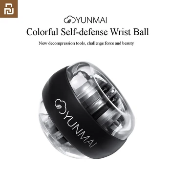 Youpin Yunmai Gyroball Powerball Anti-stressz Csukló Edző LED Gyroball Alapvető Spinner Pörgettyűs Alkar Fejt Gyro Labda