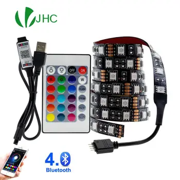 Bluetooth RGB LED Cabine Szalag Fény SMD5050 5M 1M 2M 3M 4M 0,5 M Dióda Szalag Rugalmas Neon Szalag USB 5V TV Háttérvilágítás