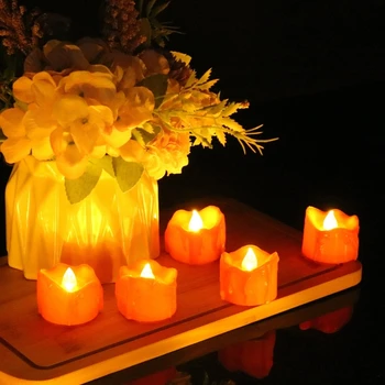 A9LB 12db Flameless LED-es Éjszakai Fény, Gyertya Esküvői Fény Romantikus gyertyafényes