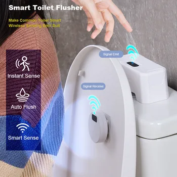 Automata Wc-Öblítő Gombot Indukciós Wc Öblítő Külső Infravörös Flush Smart Home Kit Intelligens Wc-Öblítő-Érzékelő