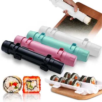 Új Sushi Szett Gyors Sushi Készítő Roller Penész, Rizs, Zöldség, Hús Rolling Bazooka Sushi Gép DIY Konyha Suishi Eszközök