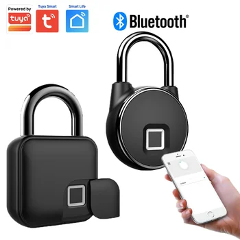 Tuya Okos Lakat Bluetooth Vezeték nélküli Ujjlenyomat-Lakat USB Újratölthető Biztonsági Kulcsnélküli Zár Intelligens Élet Ellenőrzés