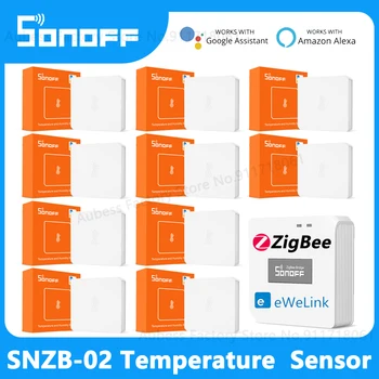 SONOFF SNZB-02 ZigBee Okos Hőmérséklet Páratartalom Érzékelő Beltéri Hőmérő Érzékelő Alexa, a Google Haza Asszisztens eWeLink App
