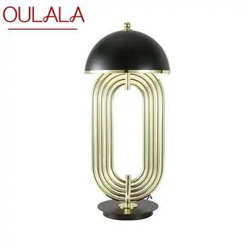OULALA Modern LED Lámpa Asztal Design E27 Fekete-Arany Kreatív asztali Lámpa Otthoni Dekorációs Előtér Nappali, Hálószoba, Iroda