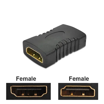 Standard Női Csatlakozó Kábel Hosszabbító Adapter F/F Csatlakozó a HDMI-kompatibilis Hosszabbító Kábel