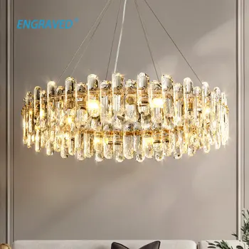 Fény Luxus Kristály Csillár Nappali Lámpa 2022 Új, Egyszerű, Modern Hangulatú Szoba Hálószoba Lámpa, Háztartási Étkező Lámpa