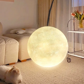 Meleg hold lámpa állólámpa fehér LED kreatív nappali, hálószoba éjjeli lámpa kanapé környezeti fény egyszerű romantikus lámpa