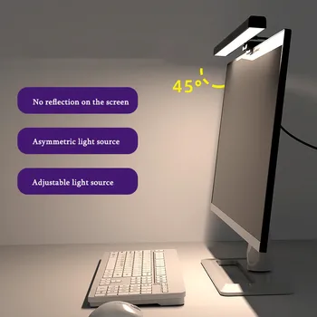 Szemek Védelme Számítógép Képernyőjén Lógó Lámpa Fokozatmentes Fényerő Screenbar Lámpa Led-Es Asztali Lámpa, Bár A Tanulás, Olvasás Monitor Lámpa