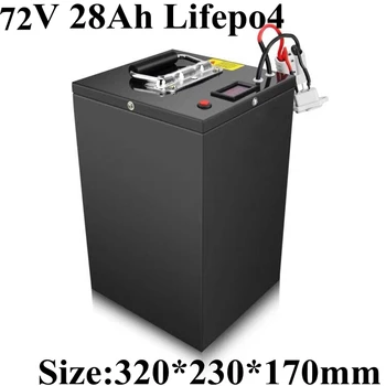 power akkumulátor 72V 28Ah nem 18650 lifepo4 akkumulátor hordozható fém esetében RV robogó e-bike kemping autó