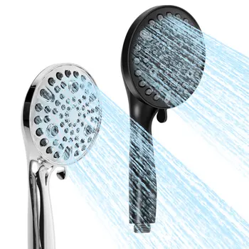 Magas Nyomás zuhanyfej 10-Mód Kézi Zuhanyfejjel víztakarékos Eső zuhanyfej, Beépített mosást 59 Hüvelykes Tömlőt, valamint