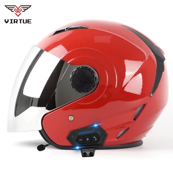 Motorhelm Headset Motoros Moto Oortelefoon Draadloze Hangszóró Motoros Baleset Helm Casco Találkoztam Bluetooth Motoros Bluetooth Sisak