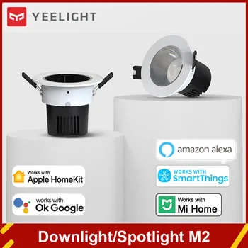 Yeelight Háló Beépíthető Spotlámpa M2 Szabályozható Lámpa Intelligens Otthon Fény APP Ellenőrzési Munka Mihome Google Asszisztens Homekit 220V