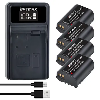 Batmax DMW-BLK22 BLK22 Akkumulátor +LED USB Töltő Panasonic LUMIX DC-S5 DC-S5K Kamera 2280mAh Csere Akkumulátor